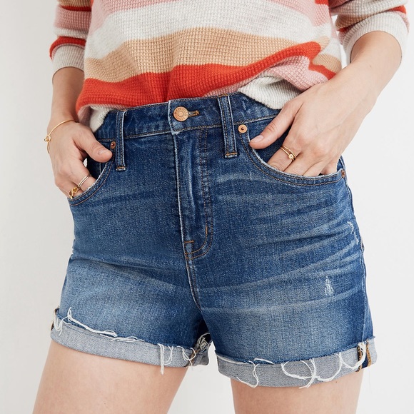 Madewell Highrise Denim Shorts Cutoff 
